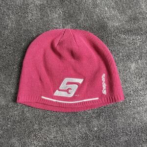 Snap -On Pinkish Ladies' Sideline Embroidered Beanie Hat One Size